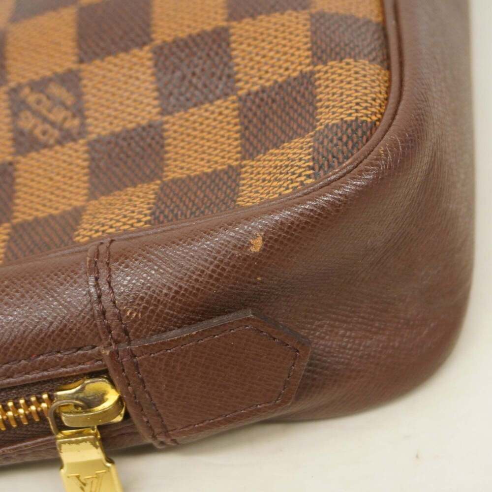 LOUIS VUITTON Authentic Brown Damier Pouch - Picture 7 of 10